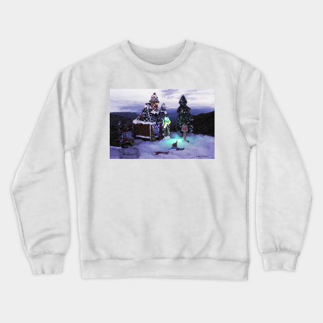 Winter Wonderland Snow Scene 2020 Crewneck Sweatshirt by ButterflyInTheAttic